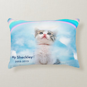 Cat Memorial Custom Brushed Accent Pillow Decoratief Kussen