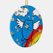 Cat Memorial Custom Ornament - gepersonaliseerd (Rechts)
