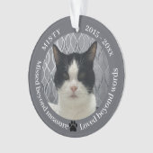Cat Memorial Gemist Beyond Measure Pet Photo Ornament (voorkant)