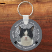 Cat Memorial Gemist Beyond Measure Pet Photo Sleutelhanger (Voorkant)