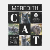 Cat Memorial Gift | Foto Pet Loss Fleece Deken (Voorkant)