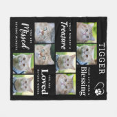 Cat Memorial Gift - Gepersonaliseerd Pet Verlies 8 Fleece Deken (Voorkant (Horizontaal))