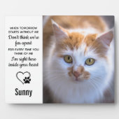 Cat Memorial Gift - Pet Loss Herembrance Keepslag Fotoplaat (Voorkant)