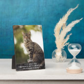 Cat Memorial Gift - Pet Loss Keepaparte - Cat Symp Fotoplaat (Zijkant)