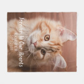 Cat Memorial Gift | Pet Loss Keepsake Fleece Blank (Voorkant (Horizontaal))