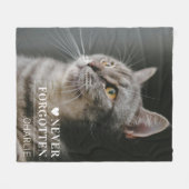 Cat Memorial Gift | Pet Loss Keepsake Fleece Deken (Voorkant (Horizontaal))