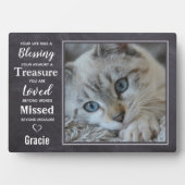 Cat Memorial Gift - Pet Sympathy Gift - Pet Loss Fotoplaat (voorkant)
