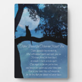 Cat Memorial How Beauful Heaven must be Plaque Fotoplaat (voorkant)