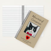 Cat Memorial Journal Khaki Notitieboek (Binnen)