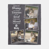 Cat Memorial Keepomwille Pet Loss Fleece Deken (Voorkant)