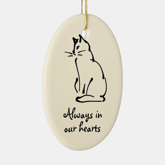  Cat Memorial Ornament (Rechts)