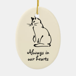  Cat Memorial Ornament
