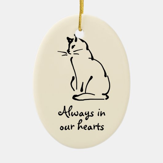  Cat Memorial Ornament (Voorkant)