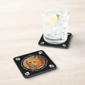 Cat Memorial Paw Prints Foto Beverage Coaster Bier Onderzetter (Rechterzijde)