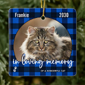 Cat Memorial Pet Loss Red Pset Keepomwille Foto Keramisch Ornament