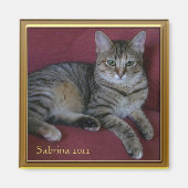 Cat Memorial Photo Lijst Magnet (Voorkant)