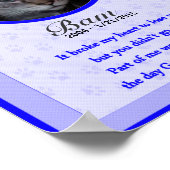 Cat Memorial Poster Print - Religieuze Verse (Hoek)