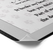 Cat Memorial Poster Print - Religieuze Verse (Hoek)