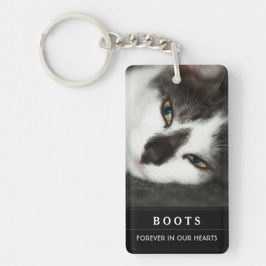 Cat Memorial Sleutelhanger - Gods Garden Poem (Voorkant)