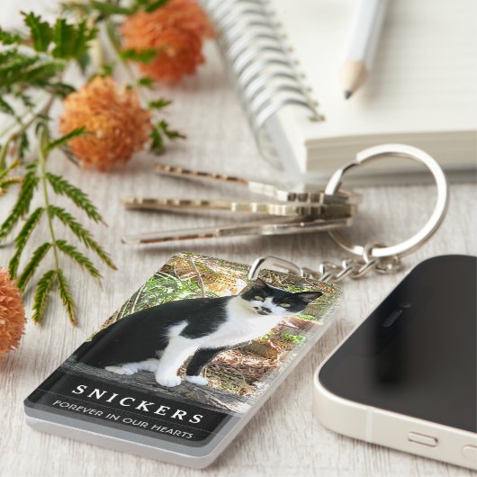 Cat Memorial Sleutelhanger - Prayer on Back (Voorkant Rechts)