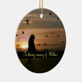 Cat Memorial Sympathie Keramisch Ornament (Rechts)