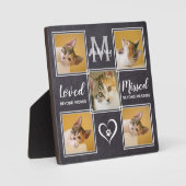 Cat Memorial Unieke fotocollage Fotoplaat (Voorkant)