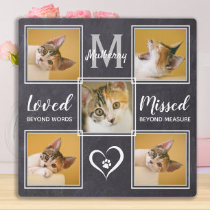 Cat Memorial Unieke fotocollage Fotoplaat