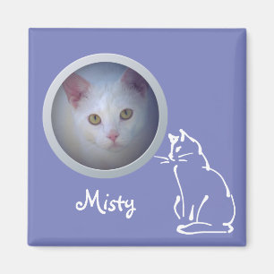 Cat Memory Add a Photo - Sweet Custom Pet Memorial Magneet