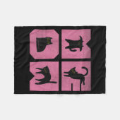 Cat - Meow Art  Fleece Deken (Voorkant (Horizontaal))