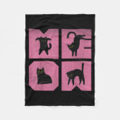 Cat - Meow Art  Fleece Deken (Voorkant)