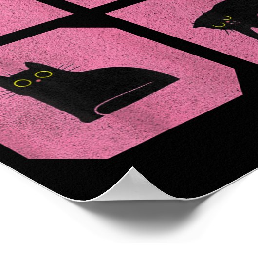 Cat - Meow Art  Poster (Hoek)