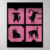 Cat - Meow Art  Poster (Voorkant)