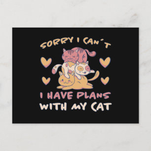 Cat Meow Cute Kitten Funny Cats Gift Briefkaart