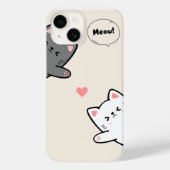 CAT MEOW DESIGN PHONE COVER (Achterkant)