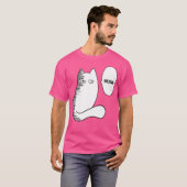 Cat Meow Funny Saitama Meme T-shirt (Voorkant volledig)