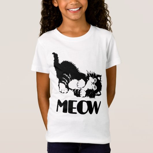 Cat Meow T-shirt (Voorkant)