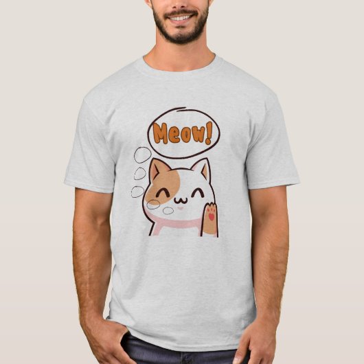 Cat Meow T-shirt  (Voorkant)