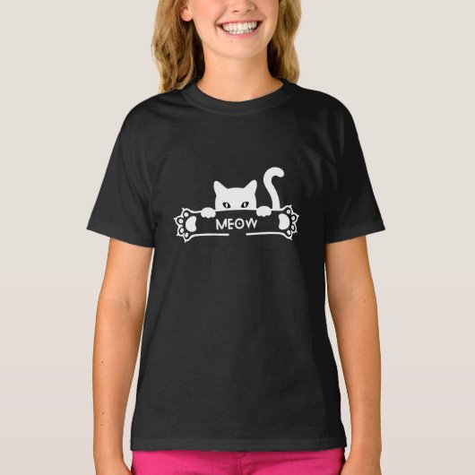 Cat Meow T-shirt (Voorkant)