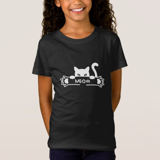 Cat Meow T-shirt (Voorkant)