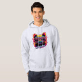 Cat Meow with sunglasses T-Shirt (Voorkant volledig)