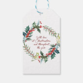 Cat Meowy Little Christmas tijd vakantie cadeau la Cadeaulabel (Achterkant)