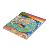 Cat Mermaid 23 Tegeltje (Zijkant)