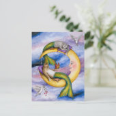 Cat Mermaid 29 Briefkaart (Staand voorkant)