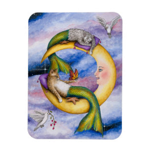 Cat Mermaid 29 Magneet