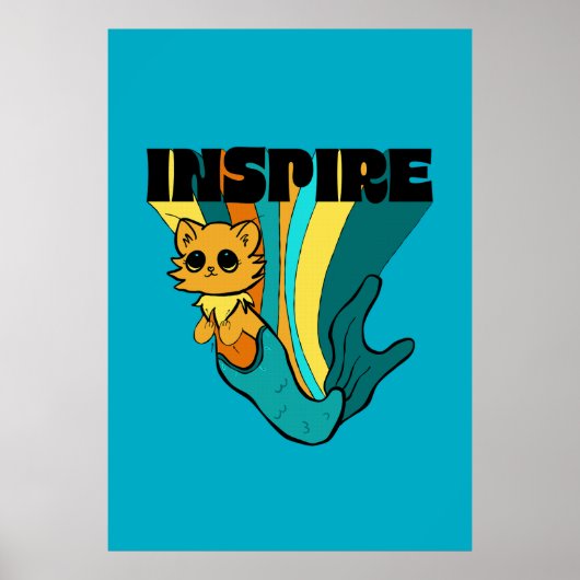 Cat Mermaid ASL Inspire Poster (Voorkant)