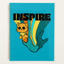 Cat Mermaid ASL Inspire Spiral Photo Notitieboek