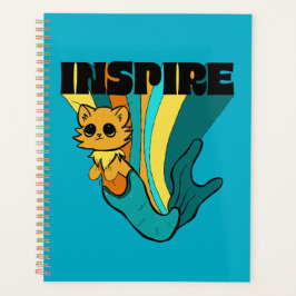 Cat Mermaid ASL Inspire Spiral Photo Notitieboek