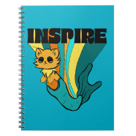 Cat Mermaid ASL Inspire Spiral Photo Notitieboek
