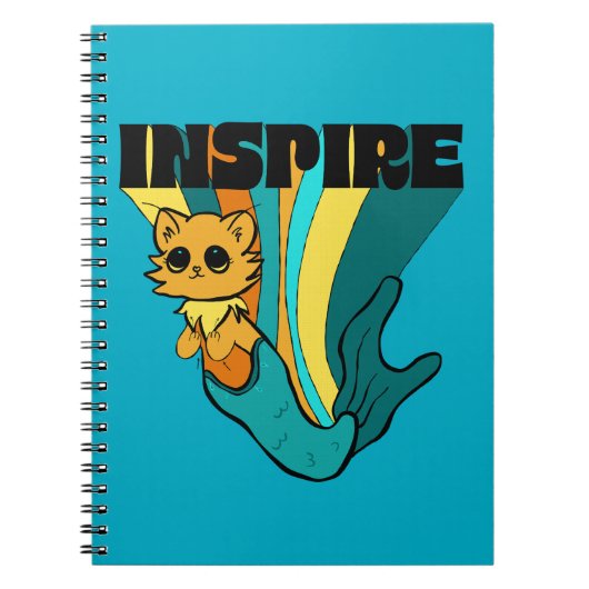 Cat Mermaid ASL Inspire Spiral Photo Notitieboek (Voorkant)