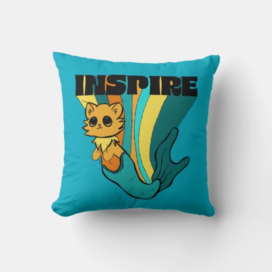 Cat Mermaid ASL Inspire Spiral Photo Notitieboek Kussen (Voorkant)